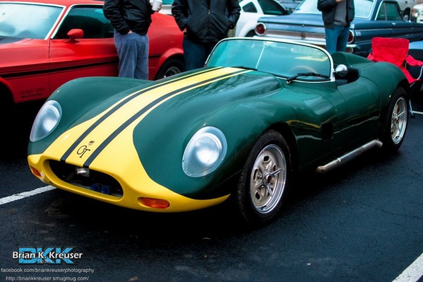vintage British roadster race car