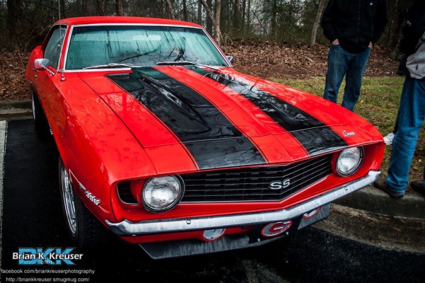 1969 red chevy camaro ss396