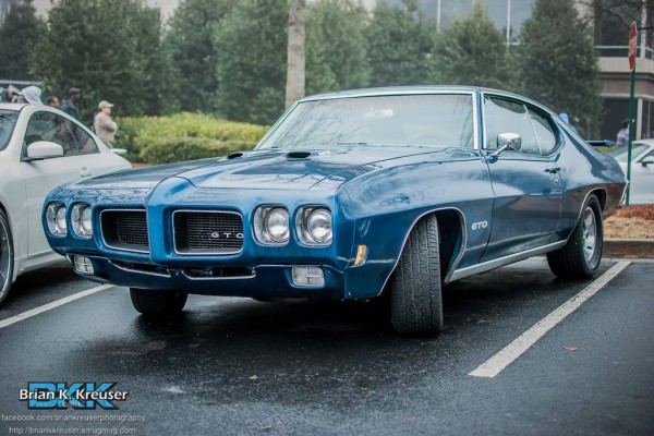 Blue second-gen GTO Fastback coupe