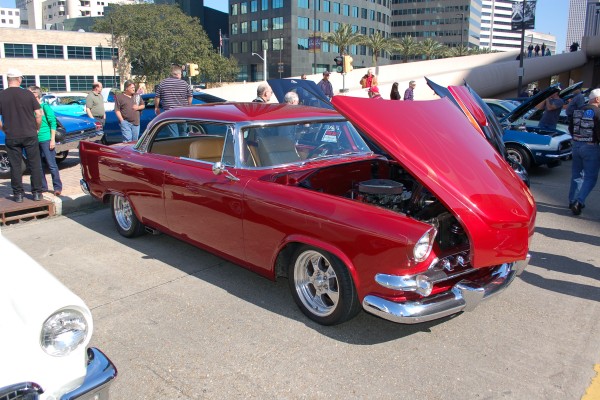 Customized postwar hotrod coupe