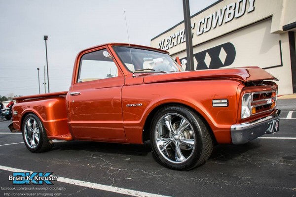 Copper red chevy c10 CST vintage pickup truck