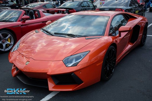 orange Lamborghini