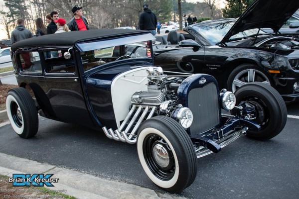 vintage ford hot rod tudor coupe