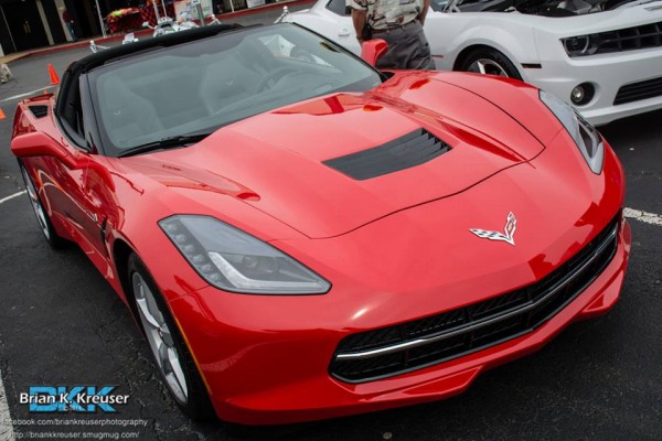 red chevy c7 corvette stingray