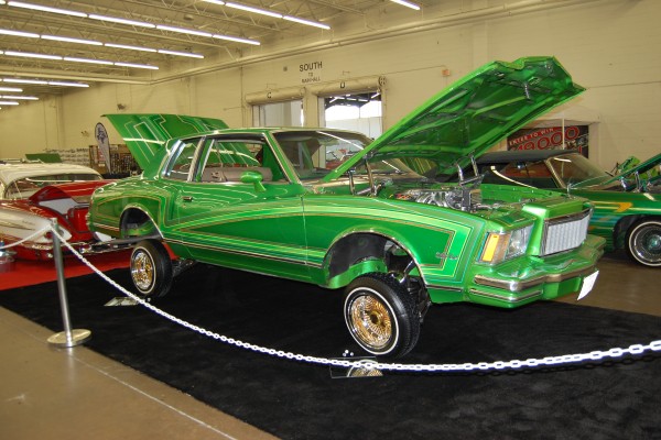 chevy monte carlo 1970s colonnade era low rider with hydraulic suspension