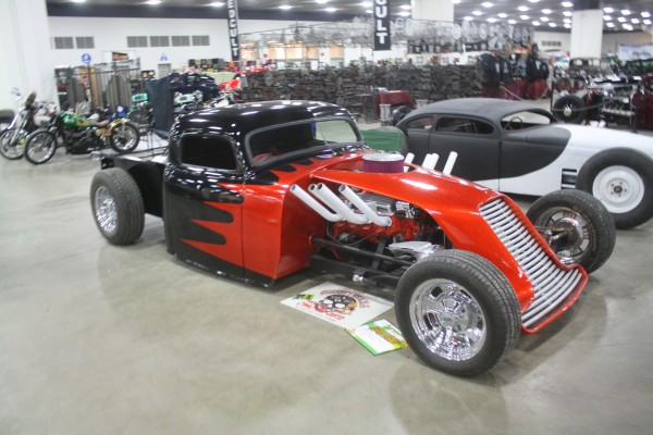 salt flat racer style ford hotrod truck