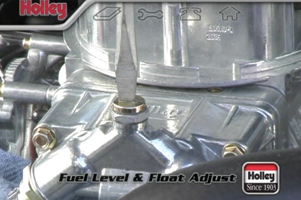 adjusting lock screw on a holley carburetor
