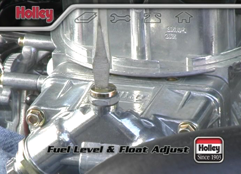 adjusting lock screw on a holley carburetor