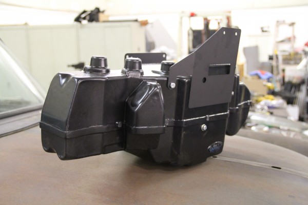 Vintage Air Gen-IV climate control system mockup for placement
