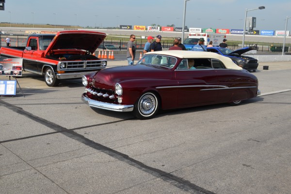 vintage lead sled mercury convertible coupe