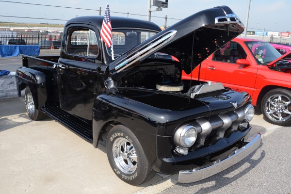 vintage ford truck with custom cragar s/s wheels