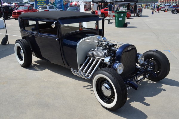vintage ford v8 hot rod tudor coupe