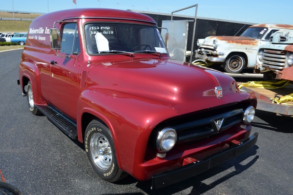 vintage ford delivery truck panel wagon
