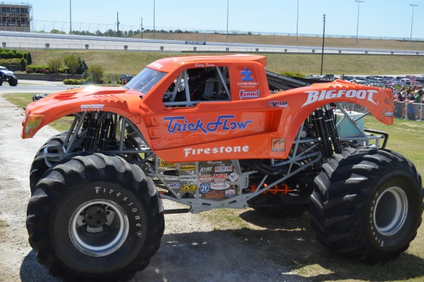 bigfoot monster truck in trick flow livery