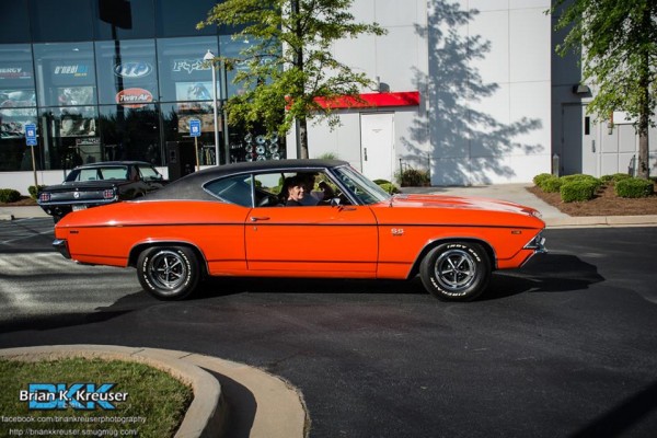 orange chevy chevelle ss at summit racing