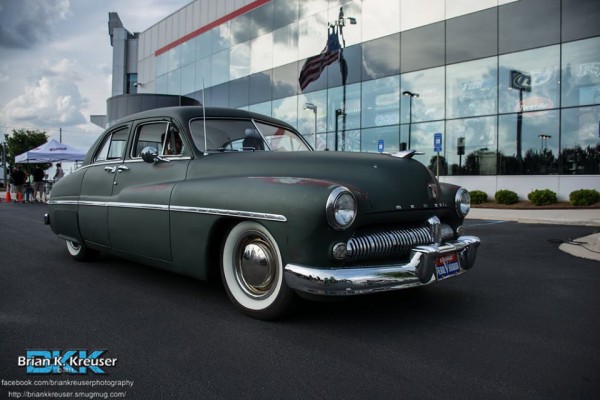vintage postwar mercury four door sedan