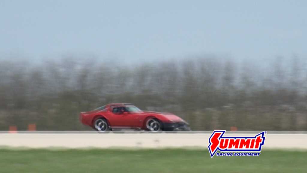 c3 corvette during a land speed record run