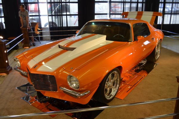 custom split bumper second gen chevy camaro ss with stinger hood