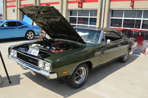 green 1969 dodge charger 500