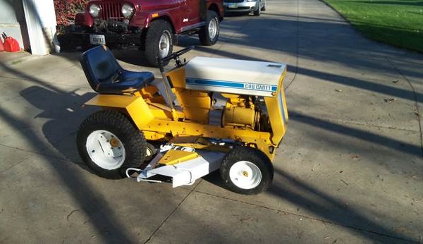 1968 International Cub Cadet Model 72 lawn tractor, right side