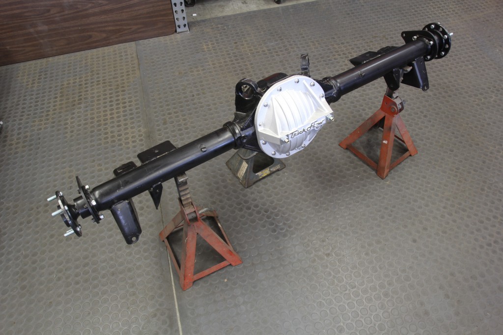 a built and assembled 12 bolt rear axle