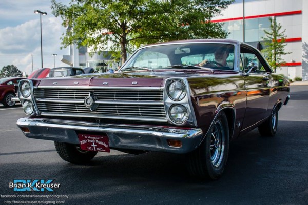 vintage ford fairlane muscle car from the 1960s
