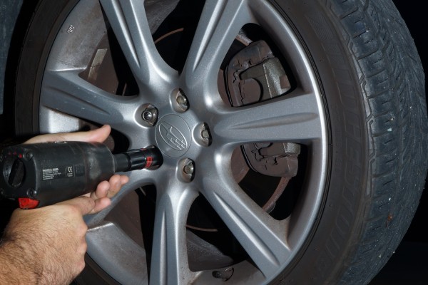 removing wheel from a subaru wrx