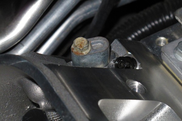 coolant plugs installed on a gm ls engine