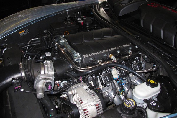 C6 Corvette Grand Sport engine with Magnuson supercharger