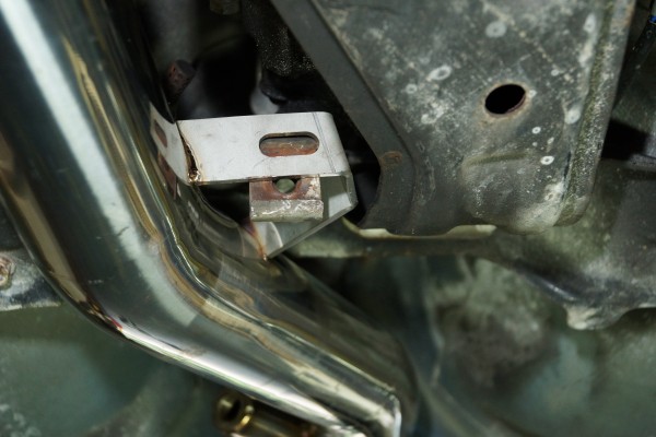 exhaust hanger bracket for a subrau wrx