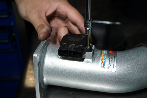 removing the MAF sensor from the intake of a subaru WRX