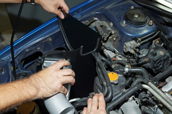installing a K&N airbox intake on a subaru WRX