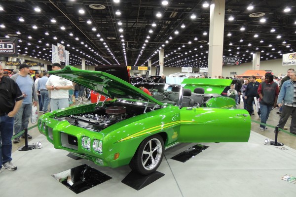 green custom second gen pontiac gto show car