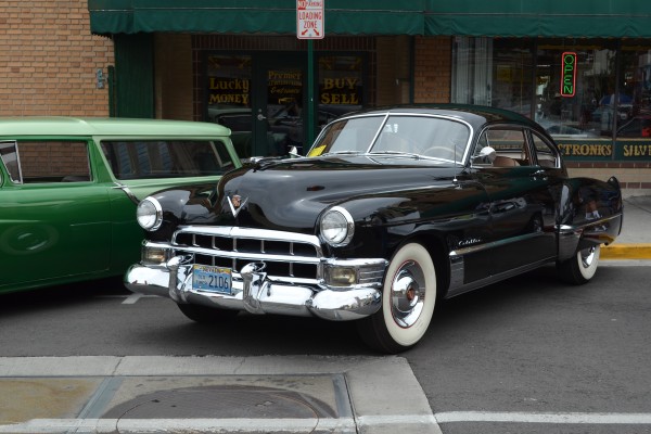 postwar cadillac coupe at Hot August nights 2014
