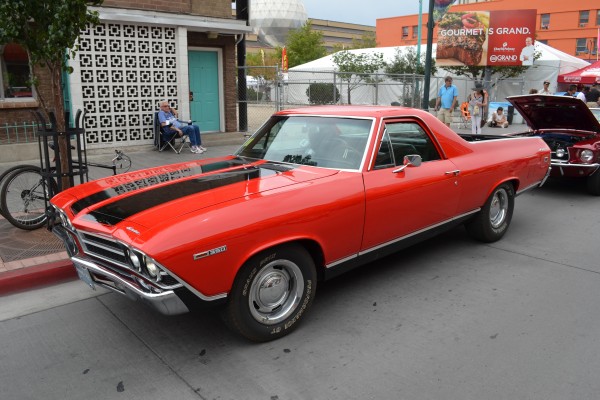 orange chevy el camino 350 at 2014 Hot August Nights in Reno, NV