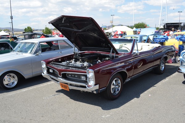 red first gen pontriac gto ragtop convertible