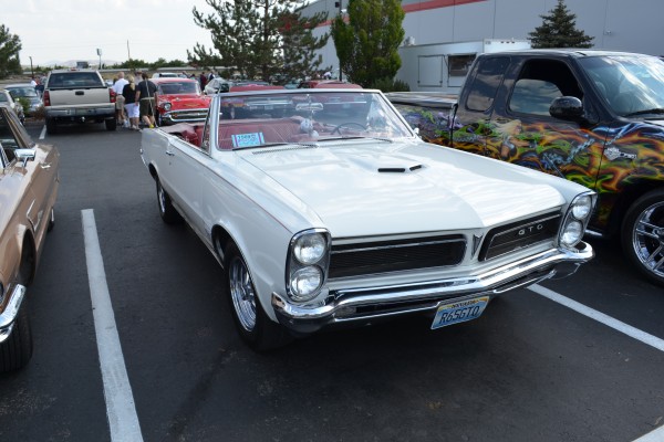 white 1965 pontiac GTO ragtop convertible