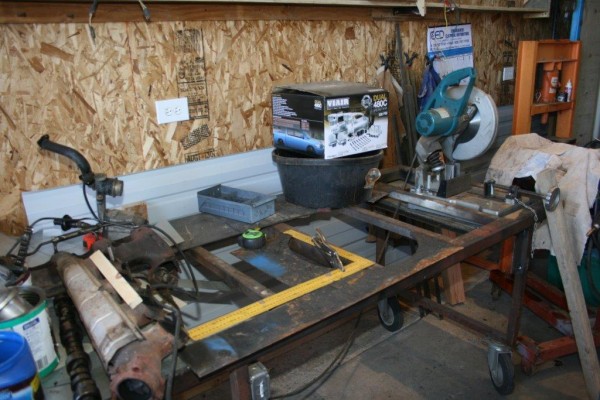 cutting a steel plate for an air compressor mount