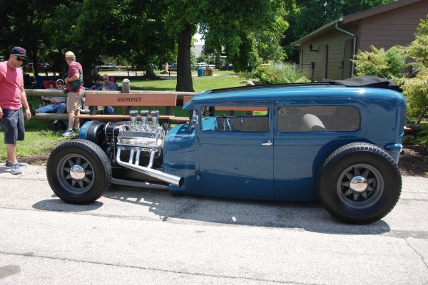 lowered ford tudor hot rod