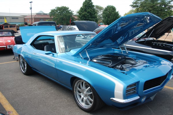 modified custom chevy camaro show car