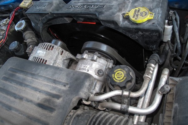 electric fans in a dodge dakota truck