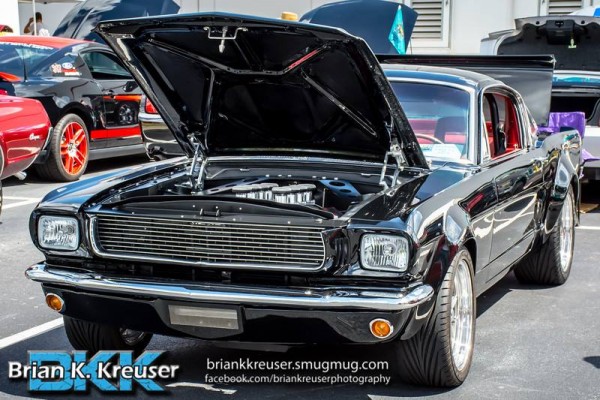 customized 1967 ford mustang with billet grille