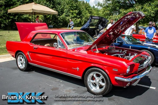 Vintage Ford Mustang at a Car Show