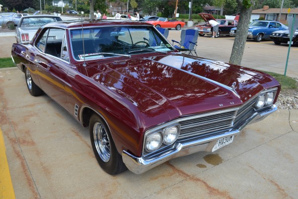 red maroon 1966 Buick Skylark