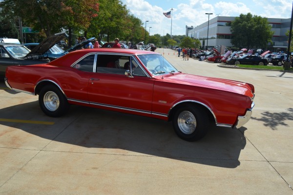 red 1967 Oldsmobile 442