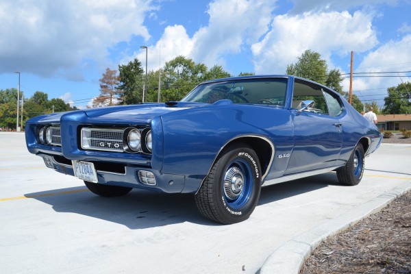 1969 blue Pontiac gto fastback coupe