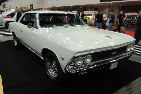 first gen Chevy Chevelle at indoor car show
