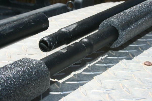 foam covers on a jeep cj soft top frame bows