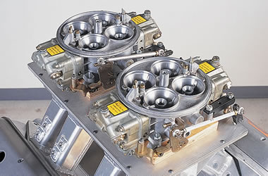 dual quad carburetor setup