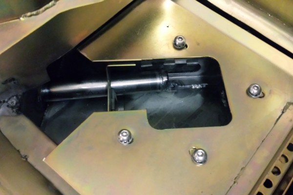 Canton Road Race oil pan modified for external oil pump